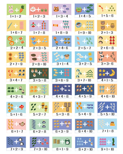 Wooden Math Learning Game Toy Montessori Mathematical Toys