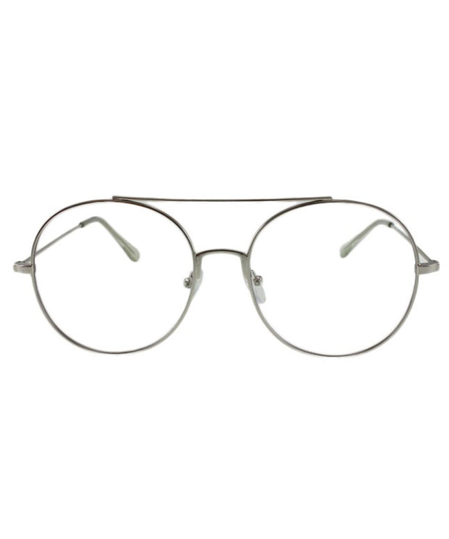 MQ Azumi Clear Lens Glasses in Silver / Clear