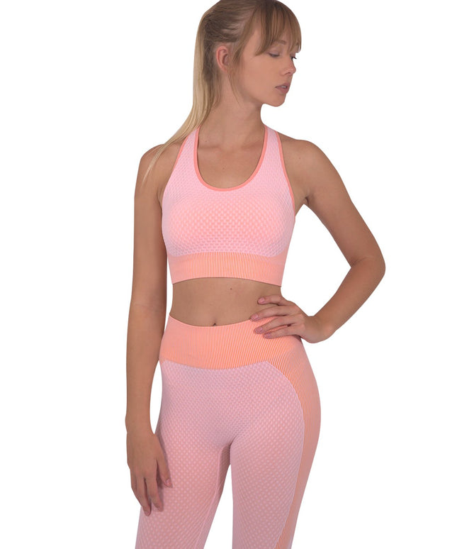 Trois Seamless Sports Bra - Pink
