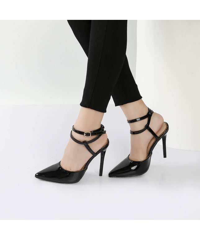 Brianna Women's Thin High Heel with Adjustable Strap