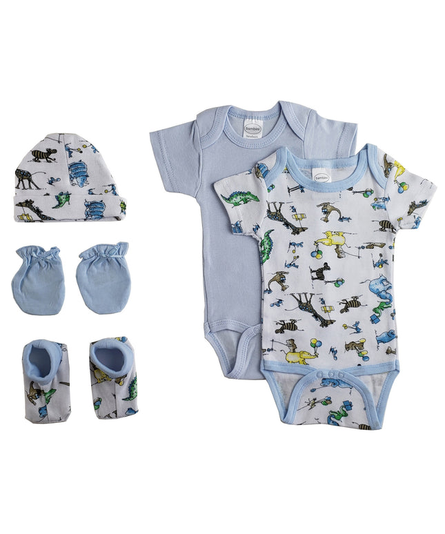 Newborn Baby Boys 5 Pc Layette Baby Shower Gift