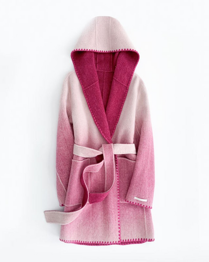 Women's Fashion Reversible Cashmere Coat – Luxury & Versatility