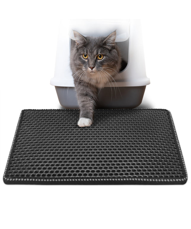 Cat Litter Mat Kitty Litter Trapping Mat Double Layer Mats