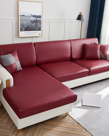 LuxFit™ – Elastic Waterproof Leather-Style Sofa Slipcover
