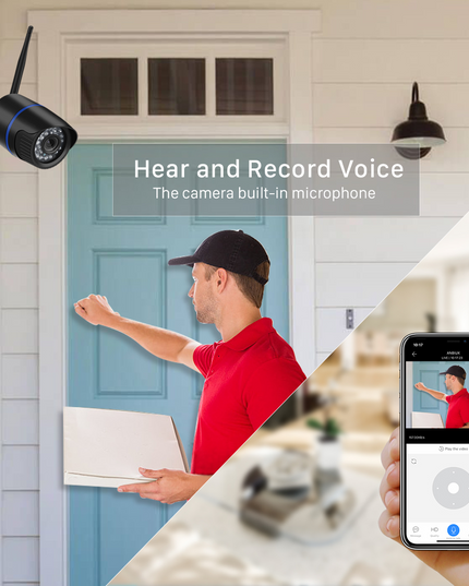 1080P HD Wireless Security Indoor Outdoor Waterproof Camera