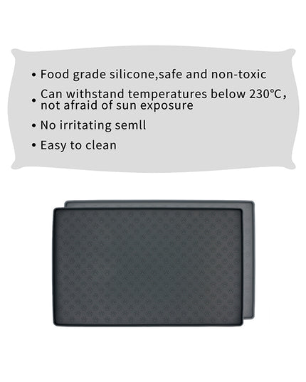 Non-Slip Waterproof Pet Food Mat Silicone Pet Food Drinking Mat