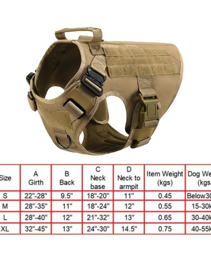 Fast Shipping Military Dog Tactical Harness and Leash Set