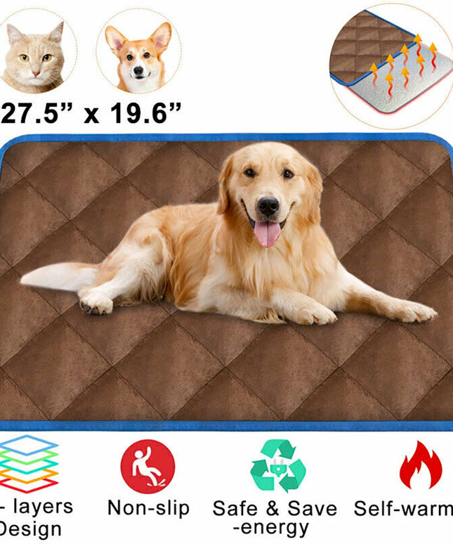 Self Heating Thermal Mattress Bed for Dogs and Cats