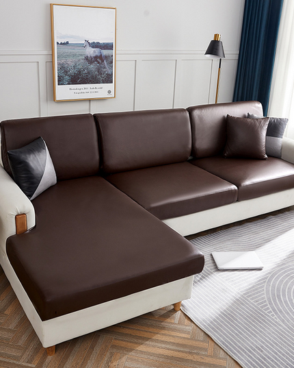 LuxFit™ – Elastic Waterproof Leather-Style Sofa Slipcover