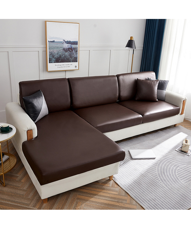 LuxFit™ – Elastic Waterproof Leather-Style Sofa Slipcover
