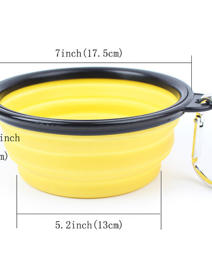 COLLAPSIBLE SILICONE TRAVEL PET BOWL