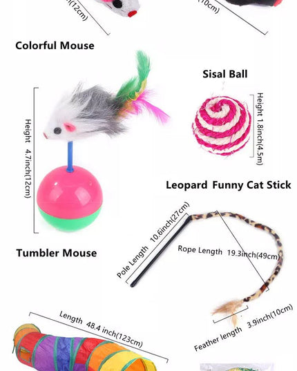 Fast Shipping 20 pcs assorted cat toys