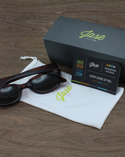 Jase New York Delano Sunglasses in Havana