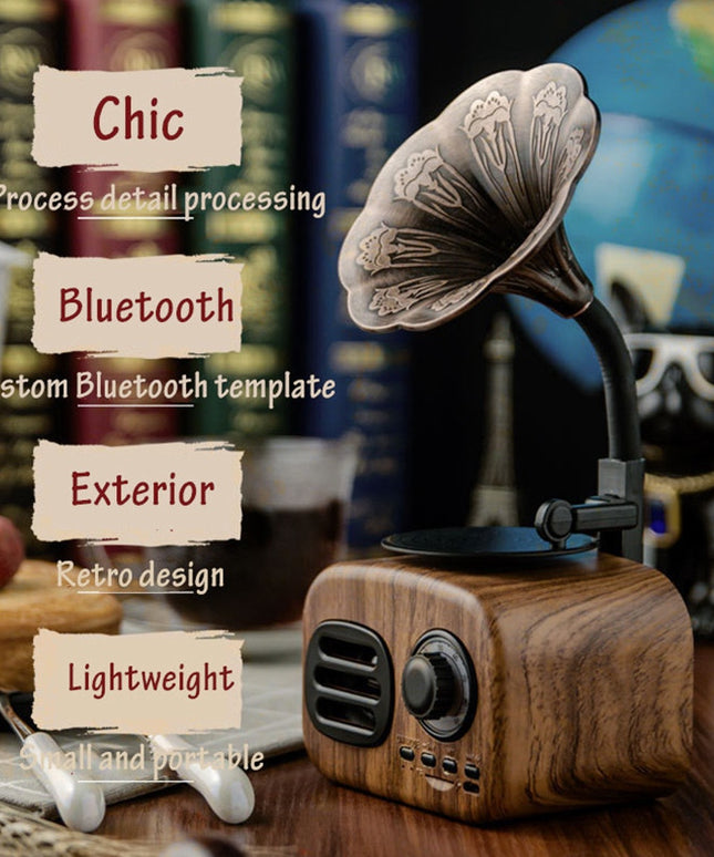 Retro Radio Wireless Mini Portable Bluetooth Stereo Speaker