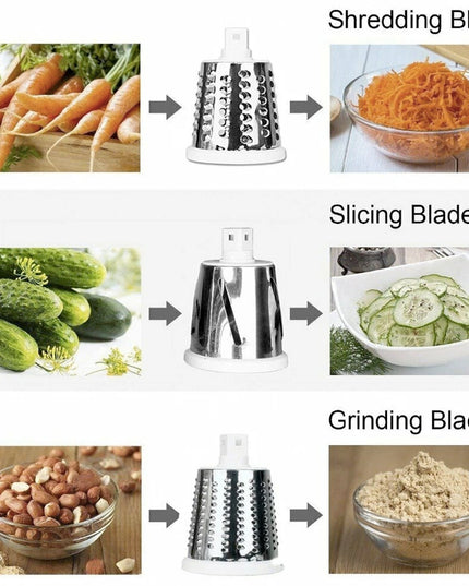 Multi-functional Stainless Steel Kitchen Slicer Grater Kit
