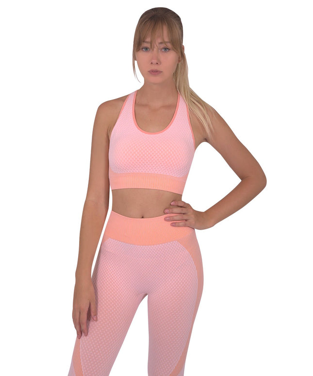 Trois Seamless Sports Bra - Pink