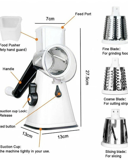 Multi-functional Stainless Steel Kitchen Slicer Grater Kit