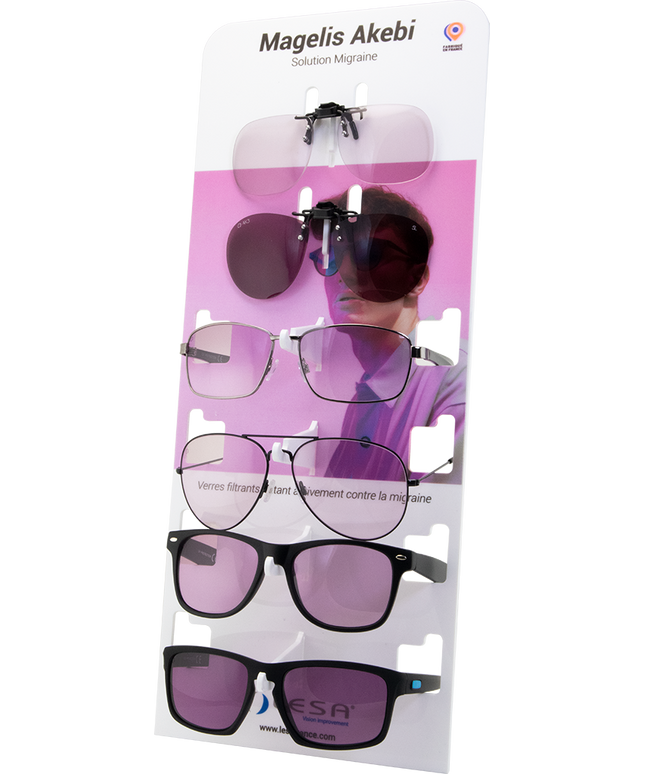 Akebi Clips and Glasses for Migraine, 6 pc