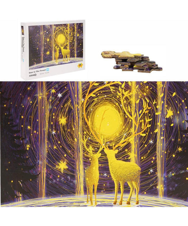 1000 Pieces Deer in the Forest Puzzles for Adults