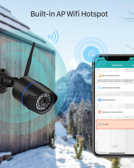 1080P HD Wireless Security Indoor Outdoor Waterproof Camera