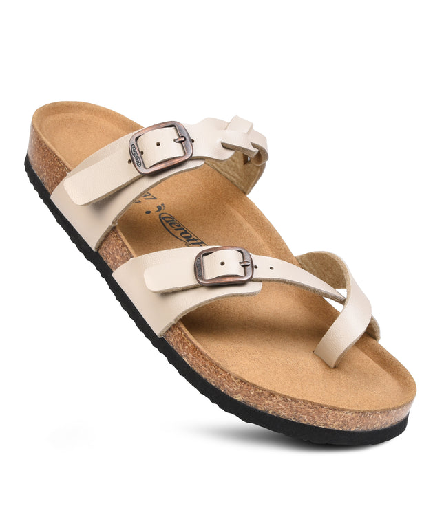 Aerothotic Irenic Women's Soft Footbed Strappy Slide Sandals