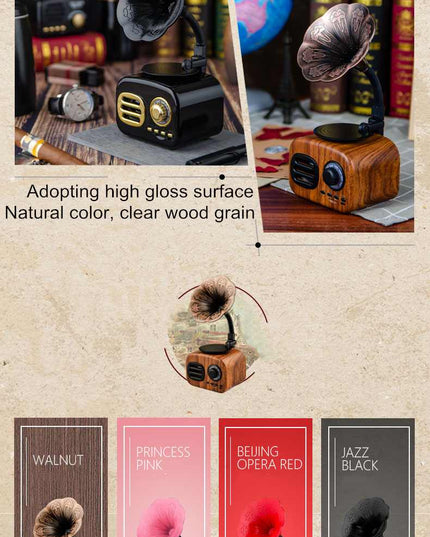 Retro Radio Wireless Mini Portable Bluetooth Stereo Speaker