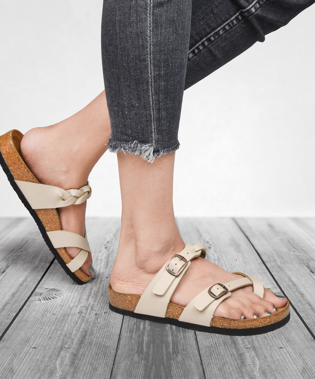 Aerothotic Irenic Women's Soft Footbed Strappy Slide Sandals