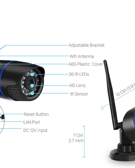 1080P HD Wireless Security Indoor Outdoor Waterproof Camera
