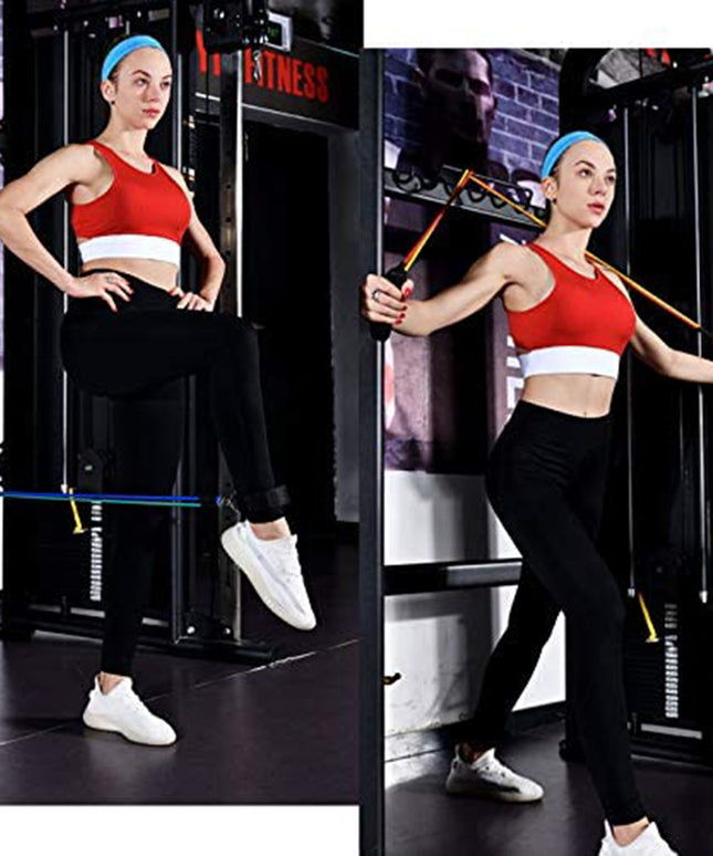 11Pcs Fitness Equipment Resistance Band Set