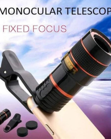 HD Optical Zoom Smartphone Lens with Universal Mobile Phone Clip