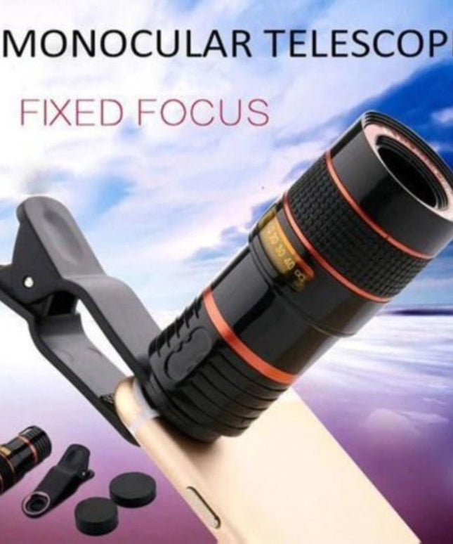 HD Optical Zoom Smartphone Lens with Universal Mobile Phone Clip