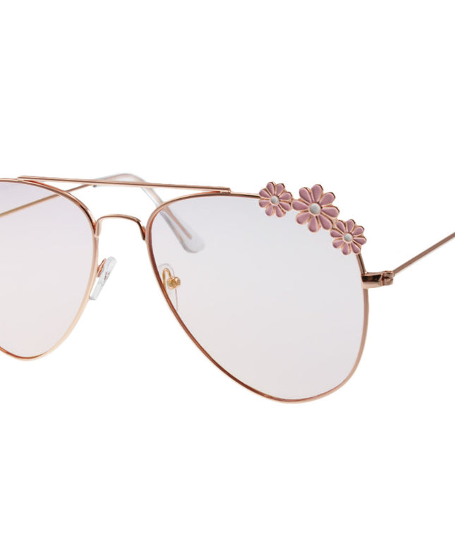 Devoted Metal Aviator Women's Sunglasses