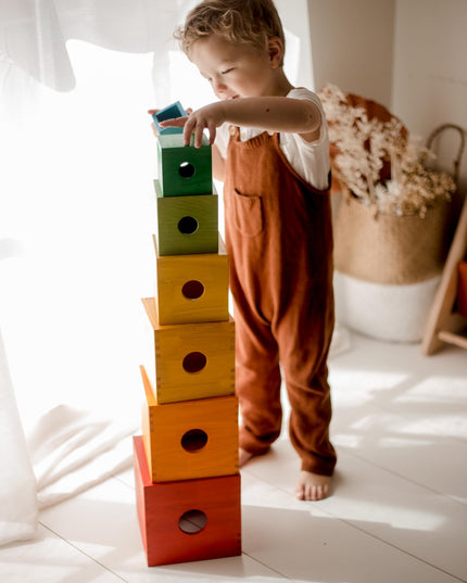 QToys Australia (USA) Rainbow Nesting Boxes