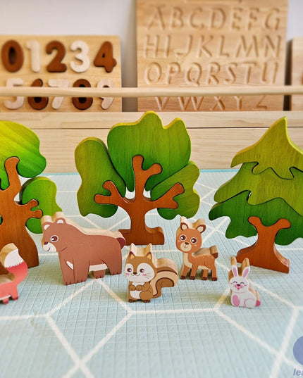QToys Australia (USA) Woodland Animal Play Set