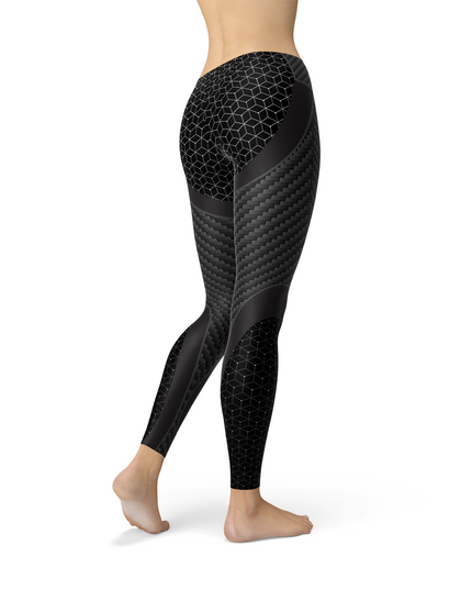 Womens Carbon Fiber Sports Leggings