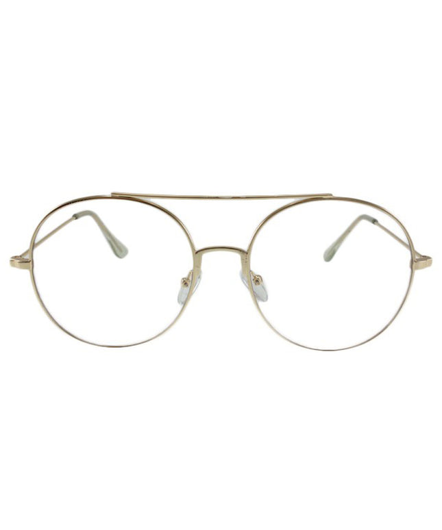 MQ Azumi Clear Lens Glasses in Gold / Clear