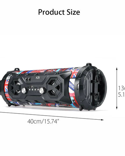 Portable Superior Bass Wireless Boombox with Radio Bluetooth Speakers