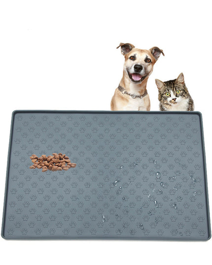 Non-Slip Waterproof Pet Food Mat Silicone Pet Food Drinking Mat