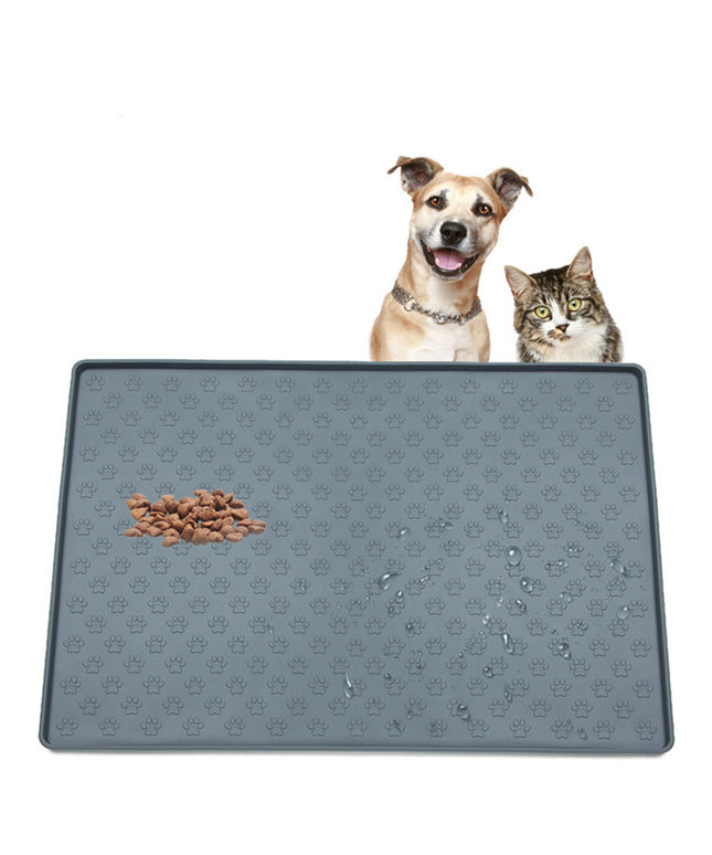 Non-Slip Waterproof Pet Food Mat Silicone Pet Food Drinking Mat