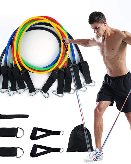 11Pcs Fitness Equipment Resistance Band Set