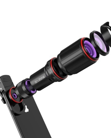 Ultra Crystal HD 32x Zoom Telescope Mobile Phone Camera Lens Set