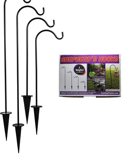 Shepherd's Hooks Garden Stakes -Set of 4