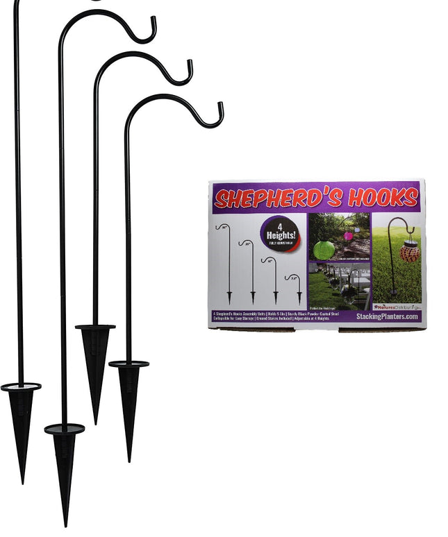 Shepherd's Hooks Garden Stakes -Set of 4