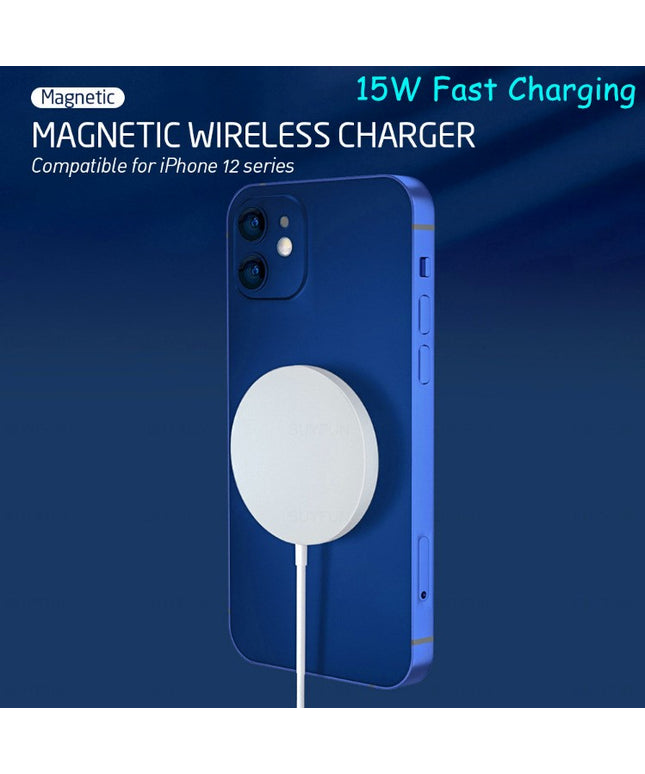 15w Magnetic Magsafe QI Wireless Charger for Iphone 12 Huawei Samsung