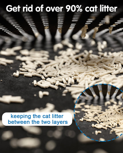 Cat Litter Mat Kitty Litter Trapping Mat Double Layer Mats