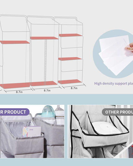 Baby Diaper Caddy with Dividers