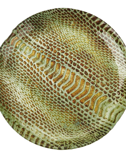 Set/4 Snakeskin 6" Canapé Plates