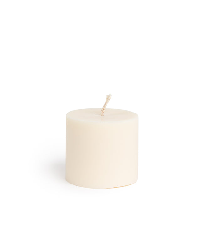 Cylinder shape rapeseed wax pillar candle