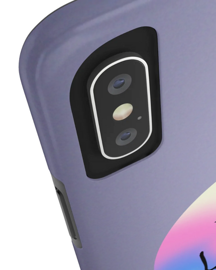 Happy Face with Stars Tough Case for iPhone with Wireless Charging