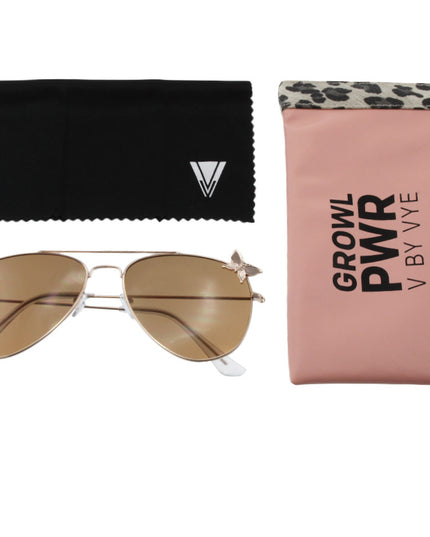 Devoted Metal Aviator Women's Sunglasses